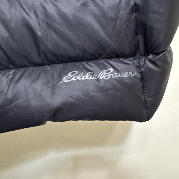 EDDIE BAUER EB650 DOWN FILLED WOMENS M PUFFER VEST BLACK NWT - Picture 5 of 8